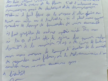 Écriture avant la rééducation